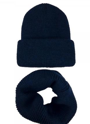 🔥 комплект шапка и хомут зима1 фото