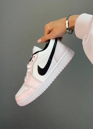 Nike jordan low light pink жіночі кросівки найк джордан рожеві розовые женские кроссовки скидка знижка5 фото