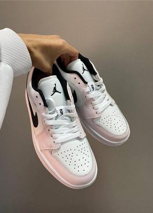 Nike jordan low light pink жіночі кросівки найк джордан рожеві розовые женские кроссовки скидка знижка7 фото