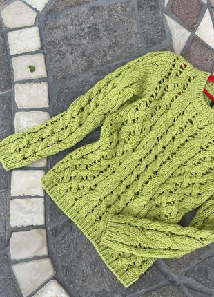 Фірмовий стильний якісний натувальний вовняний светер в коси4 фото