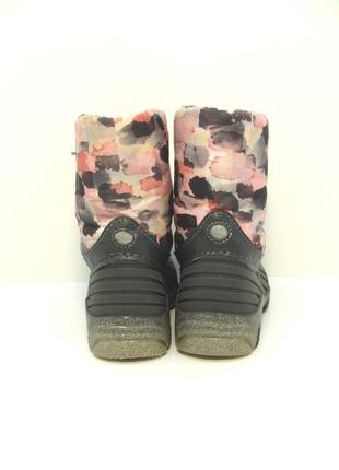 Зимові чобітки з підсвіткою дутики сноубутси сапоги р. 244 фото