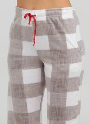 Ніжна жіноча піжама з теплої тканини3 фото