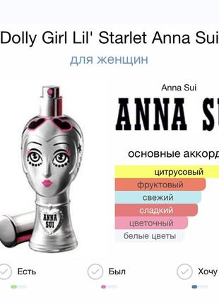 Edt anna sui dolly girl lil' starlet 2008 рідкість знят з виробництва5 фото