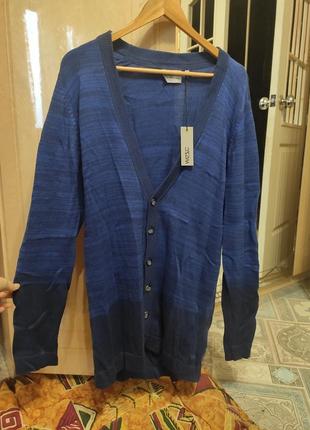 Джемпер кофта свитер реглан синий  мужской 52 54 чоловічий новий