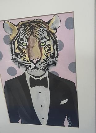Картина в стиле поп арт, современное искусство тигр🐯🐅