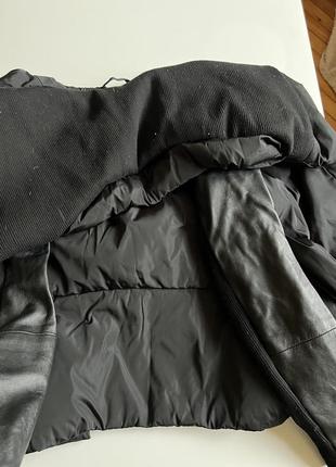Курточка з вставками зі шкіри5 фото