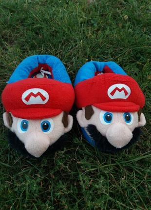 Крутые комнатные тапки super mario😎