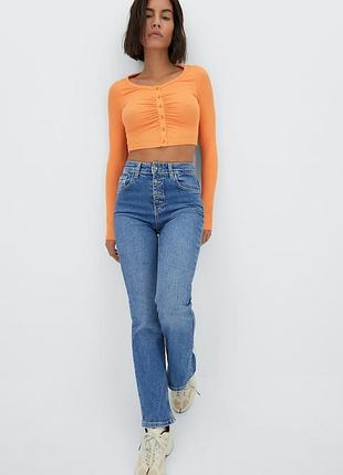Stradivarius джинсы micro flare , размер 38