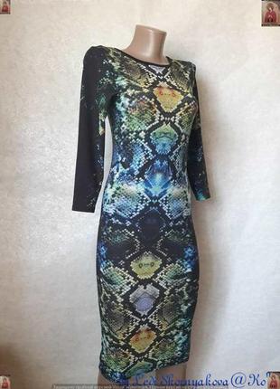 Новое фирменное topshop платье-миди в принте "кожа змея", размер хс-с3 фото
