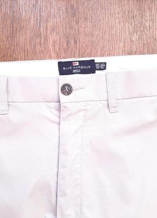 Штани штаны брюки світлі бежеві кремові marks&spencer blue harbour w42" l33" lightweight3 фото