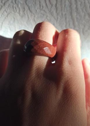 Кільце перстень з натурального каменю9 фото