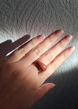 Кільце перстень з натурального каменю2 фото