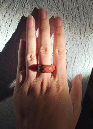 Кільце перстень з натурального каменю5 фото