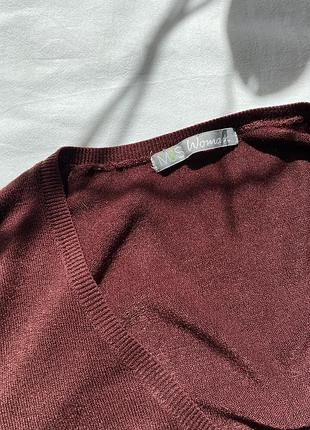 Бордовый пуловер от m&s 2