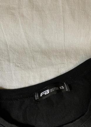 Чёрная укороченная футболка/ чёрный топ на завязках размер хс2 фото