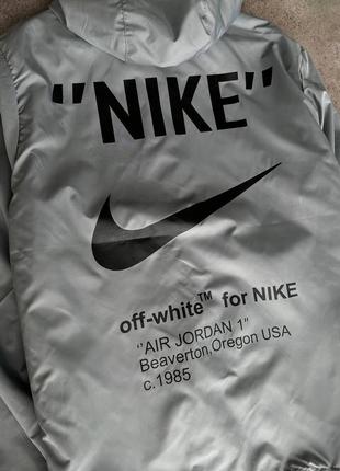 Куртка ветровка мастерка мужская nike серая турция / курточка вітровка чоловіча найк сіра7 фото