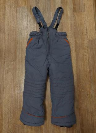 Комбинезон зимний штаны на флисе тополино 116-1221 фото