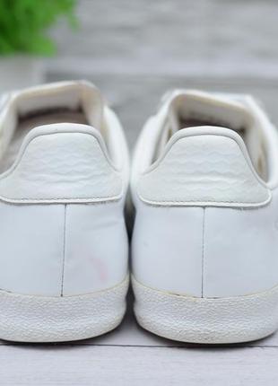 38 размер. белые кожаные кроссовки adidas gazelle. оригинал2 фото