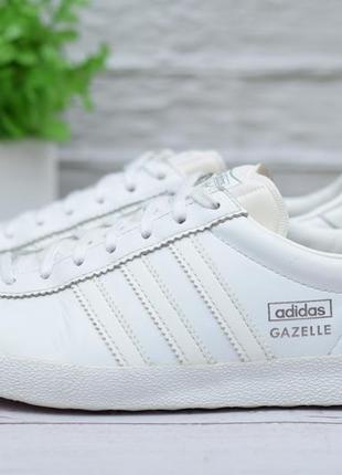 38 размер. белые кожаные кроссовки adidas gazelle. оригинал3 фото
