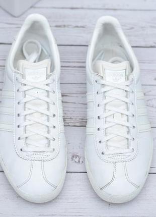 38 размер. белые кожаные кроссовки adidas gazelle. оригинал8 фото