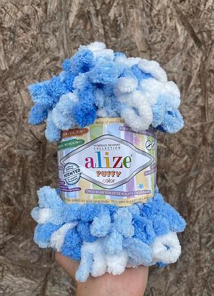 Пряжа alize puffy color 6371