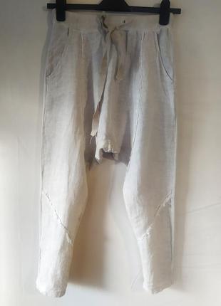 Свободные штаны / алладины лен+котон3 фото