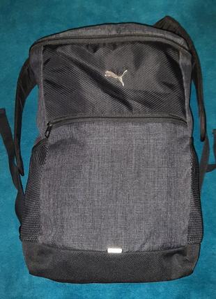 Стильный серо-чёрный городской рюкзак puma. новый.1 фото