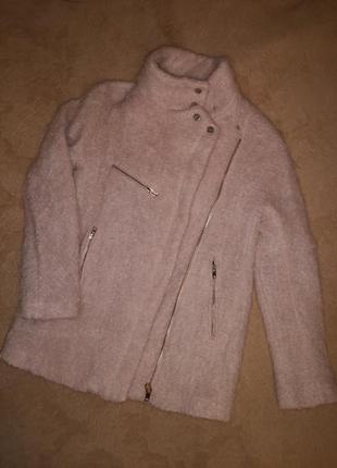 Куртка пальто тедди  альпака стойка2 фото