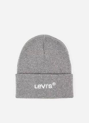 Шапка зимняя  бини levi's® wordmark beanie1 фото