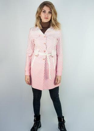 Стильный женский плащ lafinale розовый