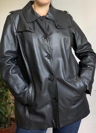 Натуральная кожаная куртка wardrobe кожаный плащ