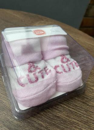 🛍шкарпетки носочки для новонородженої дівчинки