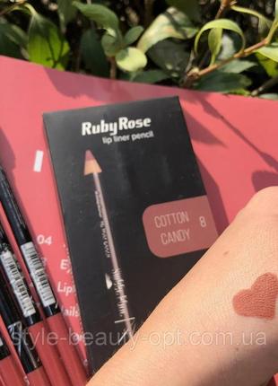 Олівець для губ ruby rose тон cotton candy 08