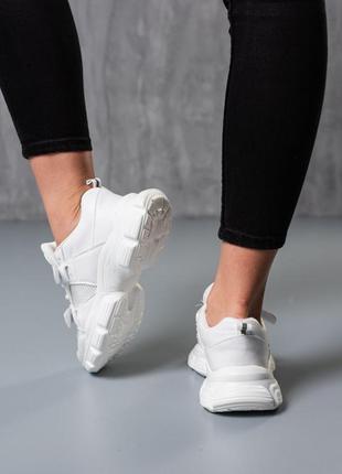 Стильні кросівки жіночі білі на ліпучках демісезонні,демі,осінні,весняні (осінь,весна 2022-2023)5 фото