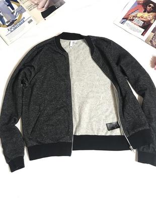 Кофта бомбер на флисе divided, размер м 3