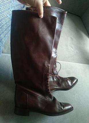 Сапоги кожаные