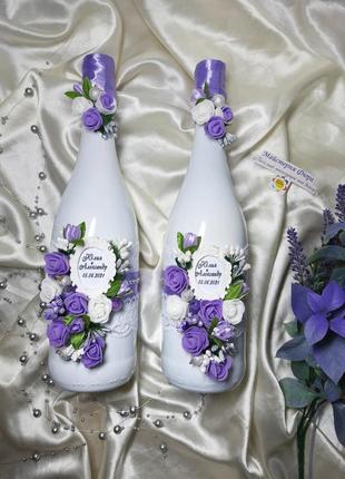 Весільне шампанське,  весільні аксесуари,  декор4 фото
