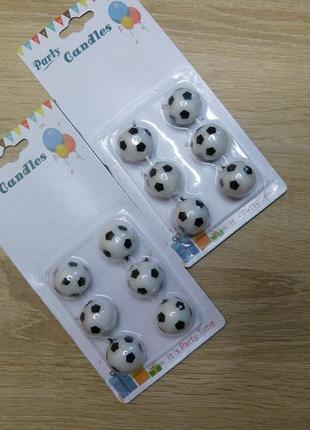 Свічки в торт " футбольні мячі"