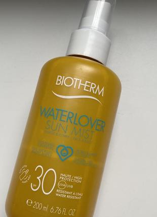 Солнцезащитный спрей для тела и лица biotherm waterlover sun mist spf30