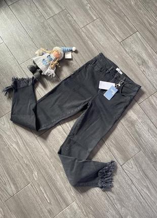 Черные джинсы от mango высокая посадка