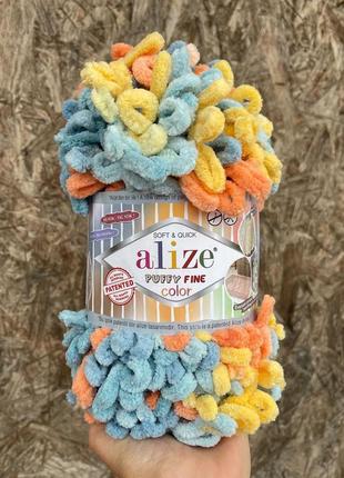 Пряжа alize puffy fine 833 6314