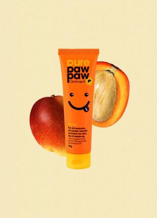 Восстанавливающий бальзам для губ pure paw paw ointment mango2 фото