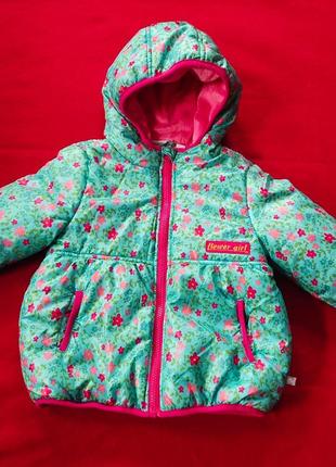 Демі куртка на холодну осінь для дівчинки. заміри в описі, ріст 80