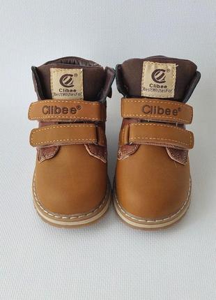 Утепленные ботинки для мальчика clibee 215 фото