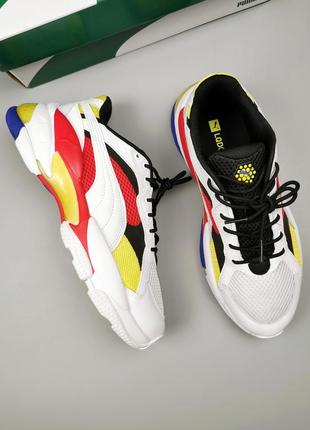 Кроссовки оригинал puma lqd cell epsilon white/high risk red  371909_016 фото