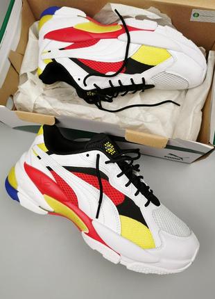 Кроссовки оригинал puma lqd cell epsilon white/high risk red  371909_011 фото