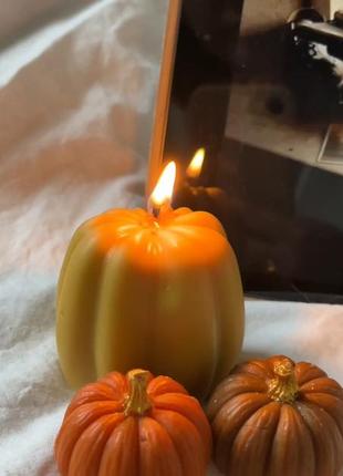 Набір свічка гарбуз, у формі гарбуза, свеча тыква, в форме тыквы1 фото