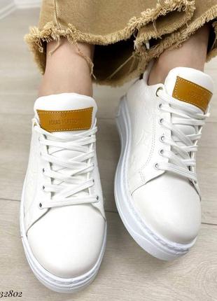 Кеды кроссовки кеди білі на високій подошві трендовые на высокой подошве кроссовки кожа5 фото
