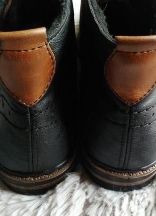 Зимові черевички rieker еко шкіра/хутро 41р.9 фото