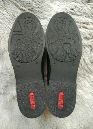 Зимові черевички rieker еко шкіра/хутро 41р.10 фото